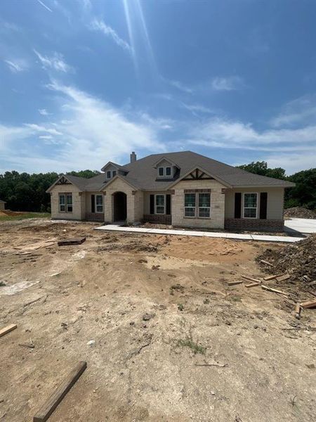In-progress construction of a new home in Grayson Ridge, Van Alstyne, TX (Image 6).