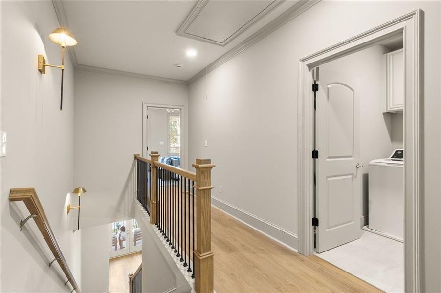 Furnished interior view inside a new home in , Atlanta (Image 17).