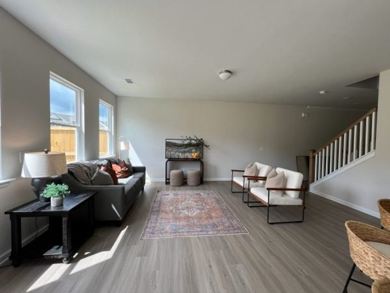 Representative furnished interior of a home built from the Emory Townhome by Piedmont Residential in The Retreat at Browns Ridge, Newnan (Image 9).
