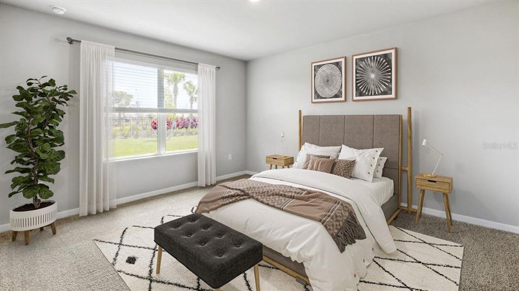 Furnished interior view inside a new home in Coral Lakes - Tradition & Express, Punta Gorda (Image 8).