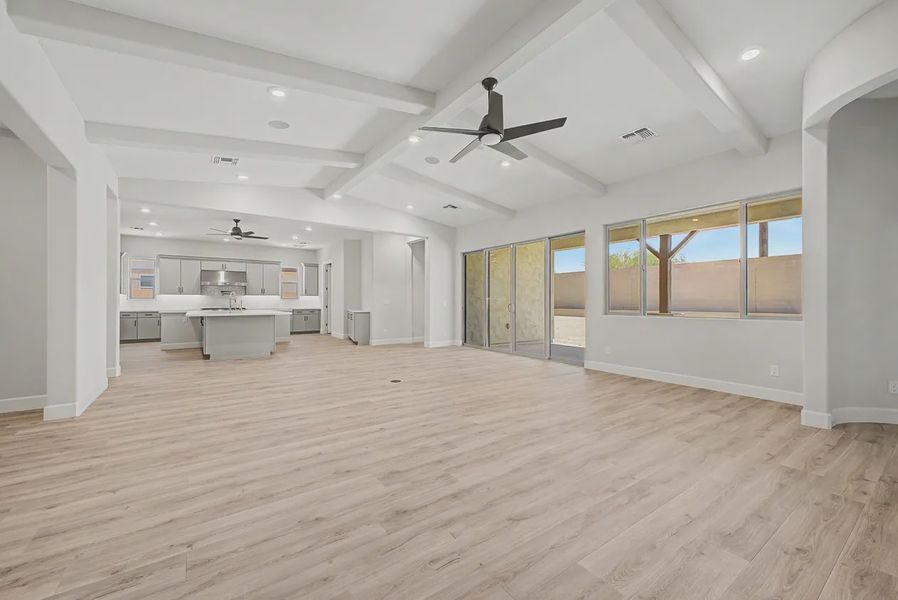 Spacious, unfurnished interior of a new home in Bellero Estates, Queen Creek (Image 16). Spacious, unfurnished interior of a new home in Bellero Estates, Queen Creek (Image 16).