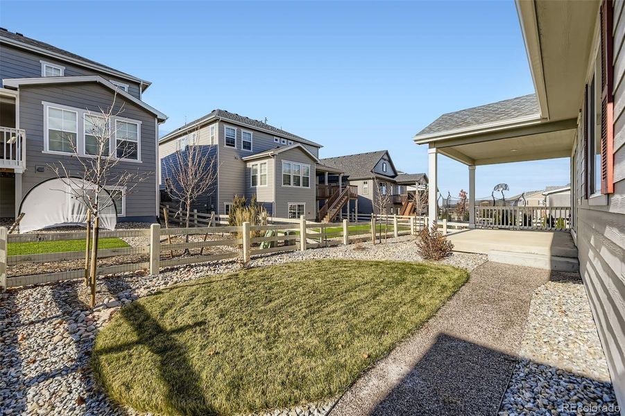 Exterior details and patio area of a home in , Aurora (Image 19).