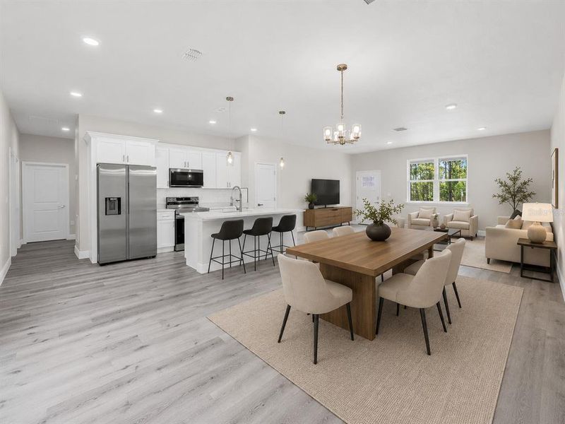 Furnished interior view inside a new home in , Citrus Springs (Image 16).