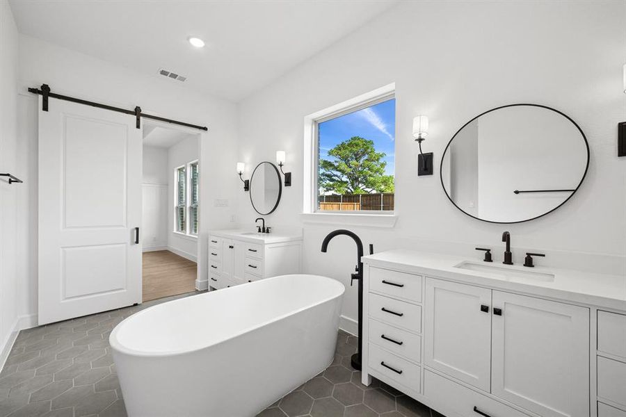 Furnished interior view inside a new home in Sterling Greene, Arlington (Image 6). Furnished interior view inside a new home in Sterling Greene, Arlington (Image 6).