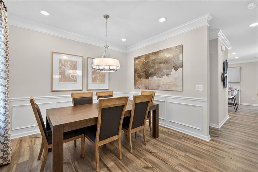 Furnished interior view inside a new home in The Stiles, Cartersville (Image 4).