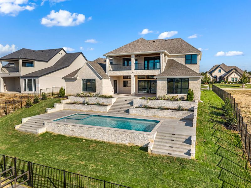 Exterior details and patio area of a home in The Resort on Eagle Mt. Lake, Fort Worth (Image 35).