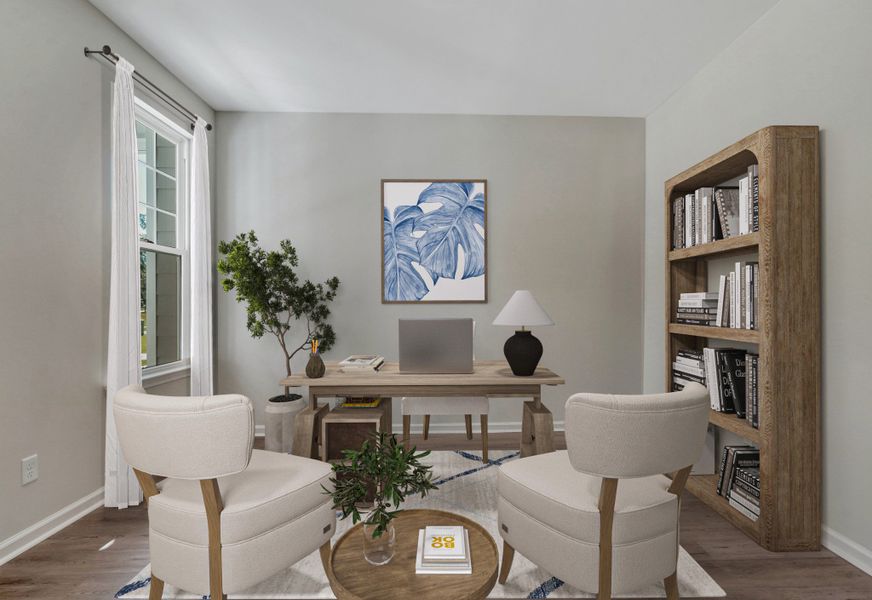 Representative furnished interior of a home built from the The Stonecrest by Smith Family Homes in Ramsey Landing, Rincon (Image 9).