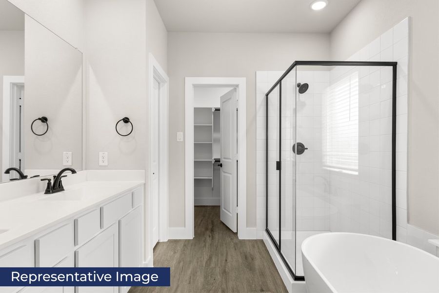 Representative furnished interior of a home built from the Jackson Select F by First Texas Homes in Las Lomas, Forney (Image 9).