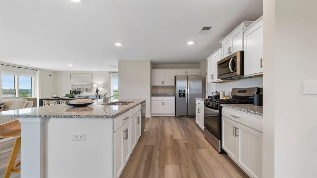 Furnished interior view inside a new home in Cloverdale Hills, Piedmont (Image 7).