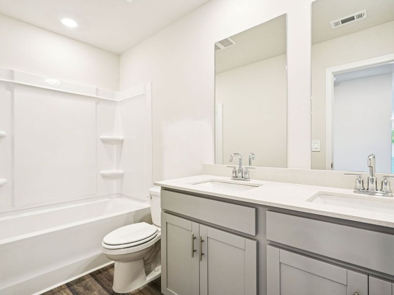 Furnished interior view inside a new home in Creekside at Oxford Park, Fairburn (Image 8).