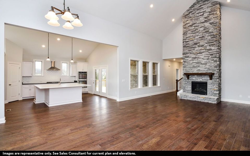 Representative furnished interior of a home built from the Hargrove by CastleRock Communities in Belvoir, Fairview (Image 5).