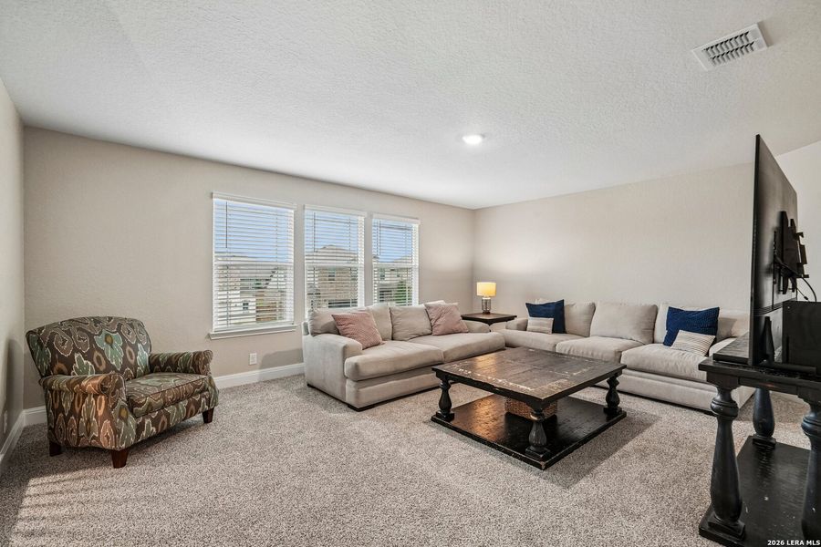 Furnished interior view inside a new home in Riverstone at Westpointe Express, San Antonio (Image 8). Furnished interior view inside a new home in Riverstone at Westpointe Express, San Antonio (Image 8).