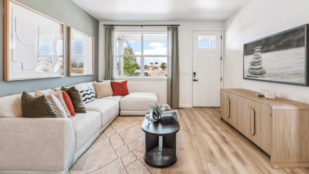 Furnished interior view inside a new home in Settlers Crossing, Commerce City (Image 11).
