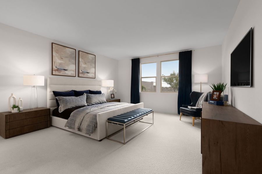 Representative furnished interior of a home built from the 2578 Modeled by KB Home in Mesquite at Teravalis, Buckeye (Image 8).