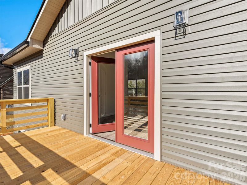 Exterior details and patio area of a home in , Waynesville (Image 3).