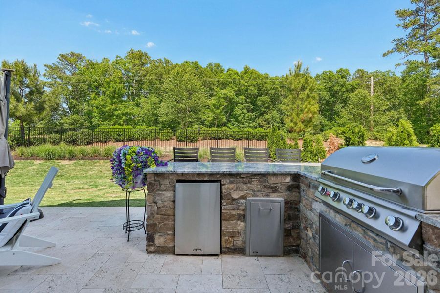Exterior details and patio area of a home in , Indian Trail (Image 24).