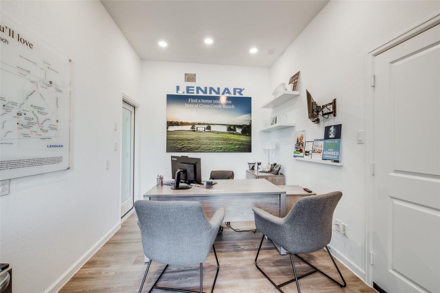 Furnished interior view inside a new home in Bridgeland, Cypress (Image 24).