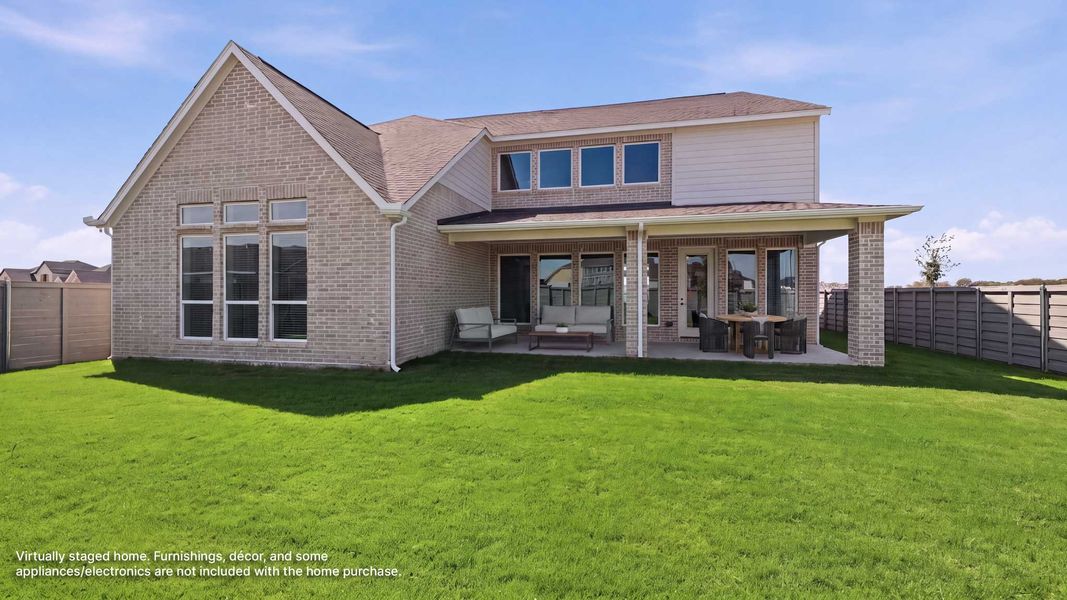Exterior details and patio area of a home in Landmark, Denton (Image 2).