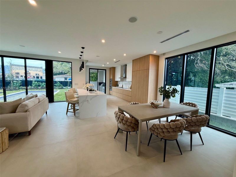 Furnished interior view inside a new home in , Miami (Image 20).