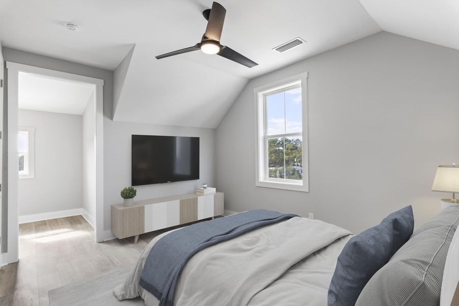 Representative furnished interior of a home built from the Marino by Brock Built in Nautilus Pointe, Inlet Beach (Image 13).