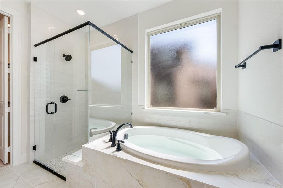 Furnished interior view inside a new home in Windsong Ranch Classic 61, Prosper (Image 6). Furnished interior view inside a new home in Windsong Ranch Classic 61, Prosper (Image 6).