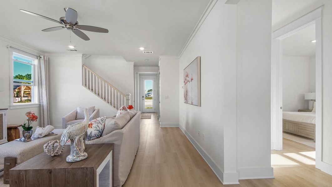 Furnished interior view inside a new home in Parkside, Santa Rosa Beach (Image 11).