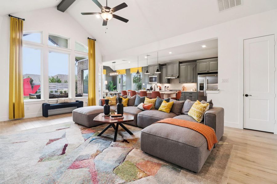 Representative furnished interior of a home built from the Brenner by Chesmar Homes in Audubon, Magnolia (Image 6).