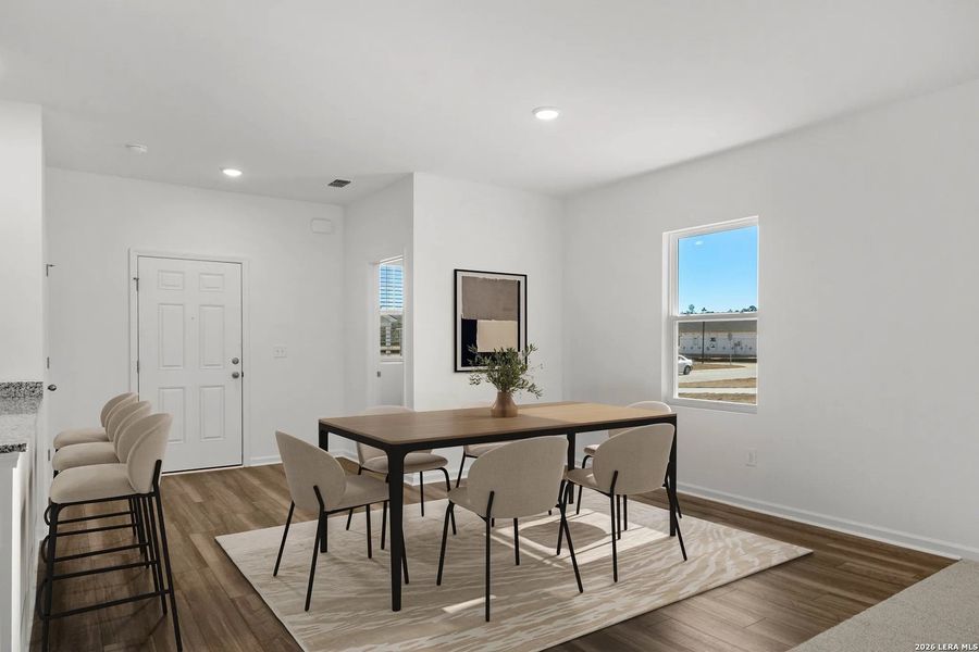 Furnished interior view inside a new home in Sutton Farms, San Antonio (Image 7).