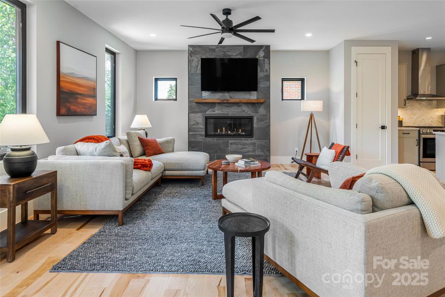 Furnished interior view inside a new home in , Asheville (Image 22).