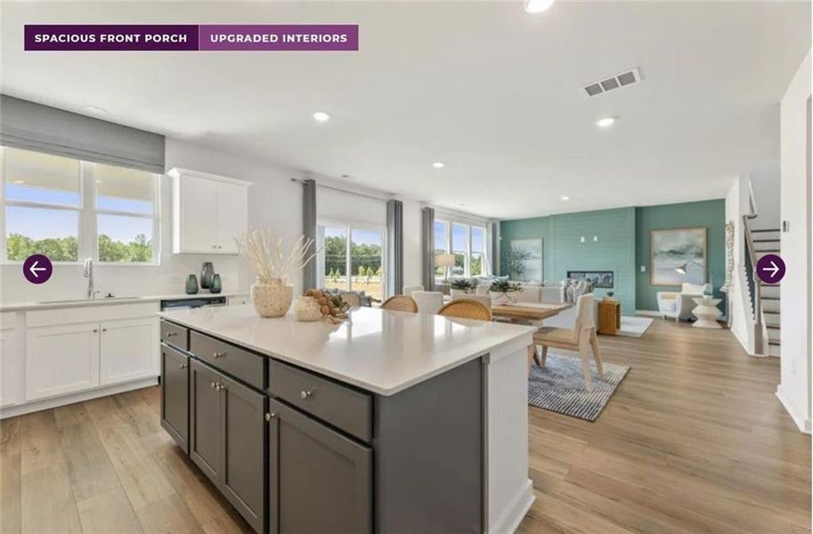 Furnished interior view inside a new home in Reserve at Gum Springs, Jefferson (Image 7).