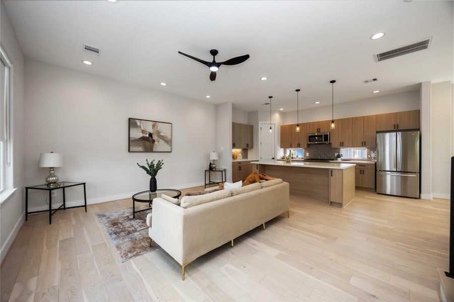 Furnished interior view inside a new home in , Houston (Image 11). Furnished interior view inside a new home in , Houston (Image 11).