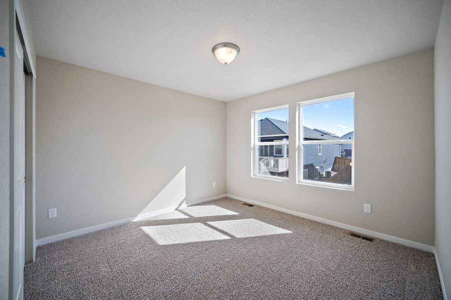 Spacious, unfurnished interior of a new home in Ridge at Lorson Ranch, Colorado Springs (Image 28).