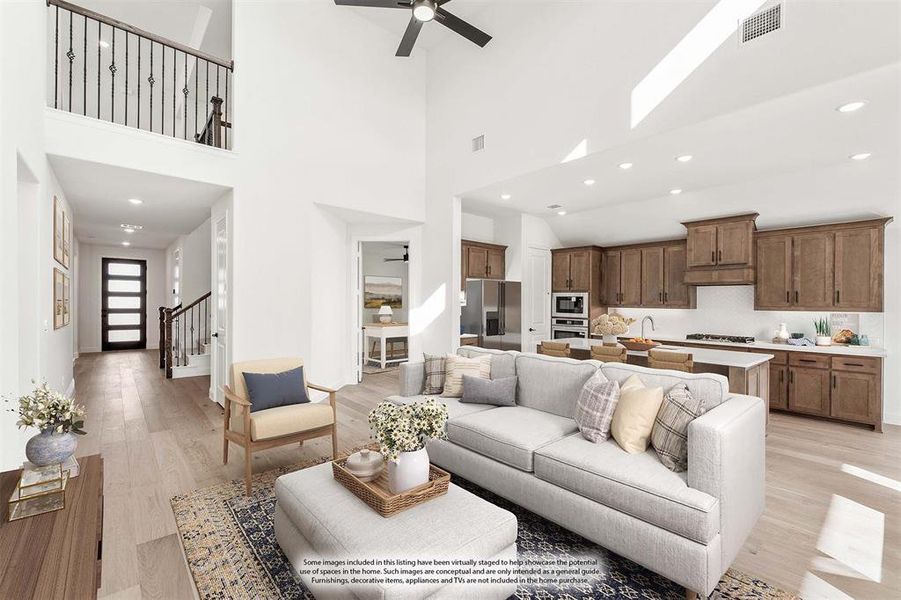 Furnished interior view inside a new home in Creekview Meadows, Pilot Point (Image 13).