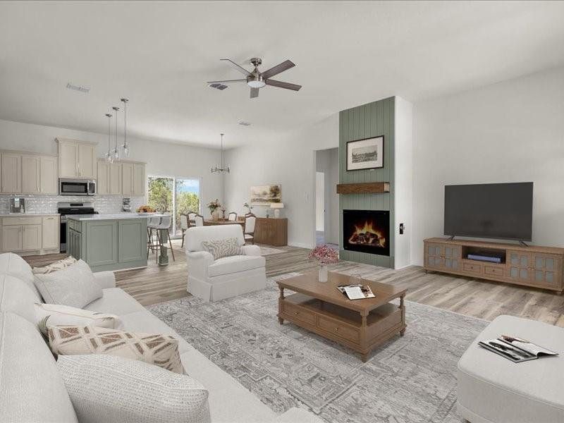 Furnished interior view inside a new home in , Bluff Dale (Image 4).