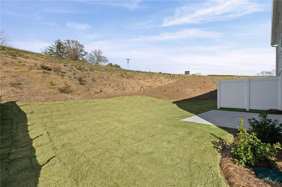 Exterior details and patio area of a home in Villas at Gold Creek, Dawsonville (Image 25).