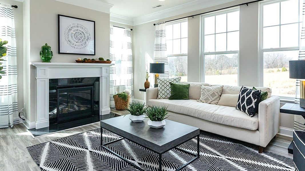 Furnished interior view inside a new home in Station Pointe, Angier (Image 14).