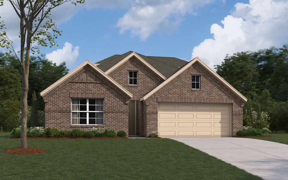 Representative exterior photo of a completed home built from the Lakeway by William Ryan Homes in Creekside, Royse City, TX (Image 5). Representative exterior photo of a completed home built from the Lakeway by William Ryan Homes in Creekside, Royse City, TX (Image 5).