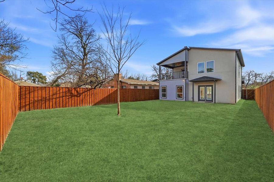 Exterior details and patio area of a home in , Dallas (Image 27). Exterior details and patio area of a home in , Dallas (Image 27).