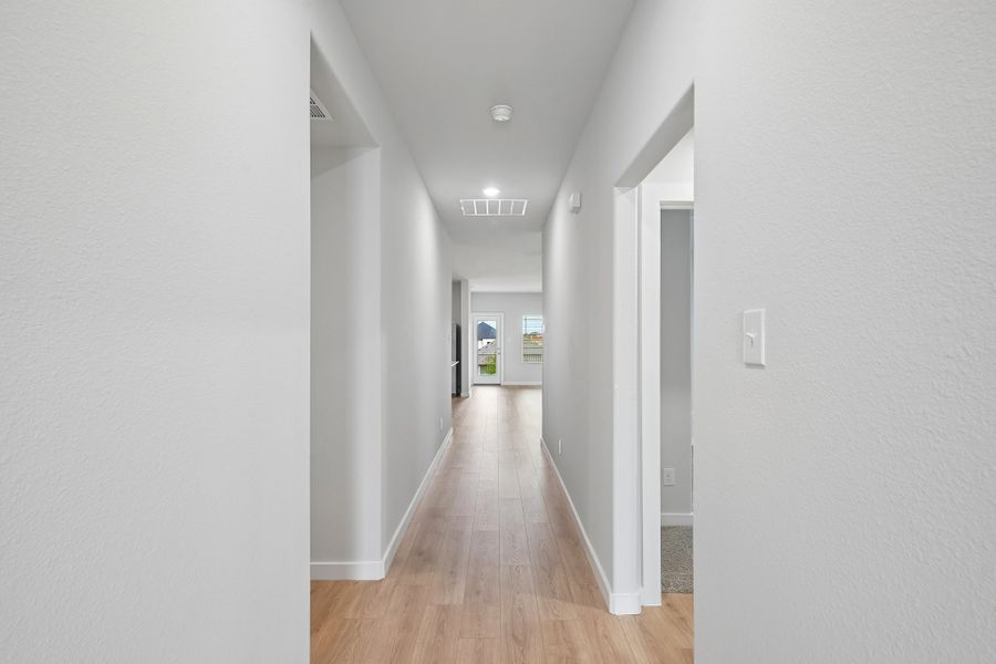Foyer in the Hayden home plan by Trophy Signature Homes