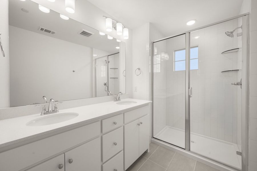 Furnished interior view inside a new home in Wildridge, Oak Point (Image 10).
