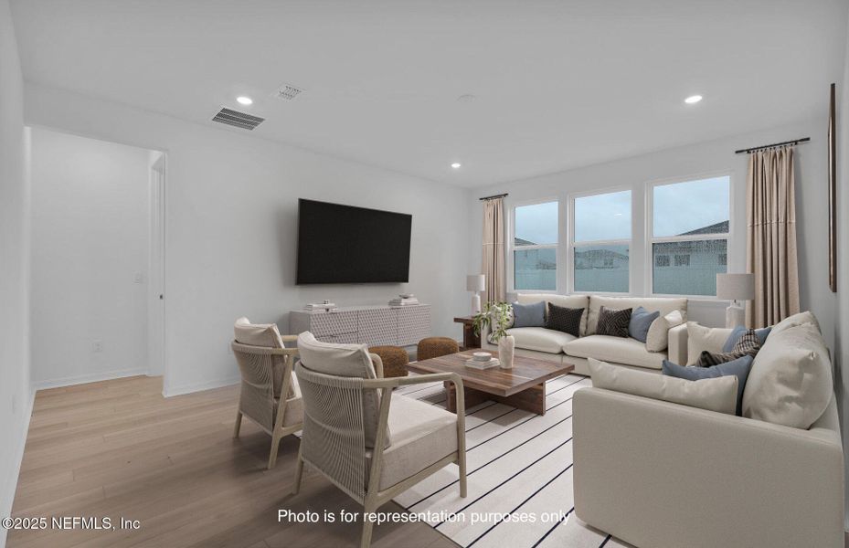 Furnished interior view inside a new home in Double Branch, Middleburg (Image 12). Furnished interior view inside a new home in Double Branch, Middleburg (Image 12).