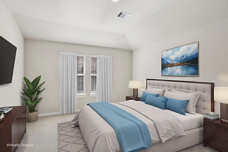 Furnished interior view inside a new home in Pine Lake Cove - Premier Series, Montgomery (Image 9).