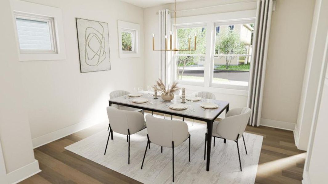 Furnished interior view inside a new home in Allen Park, Raleigh (Image 7).