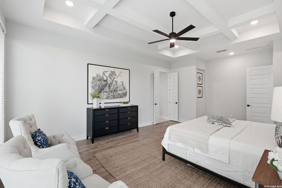Furnished interior view inside a new home in Potranco Oaks, Castroville (Image 13).