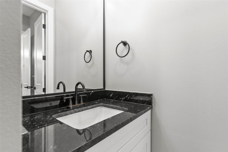 Private vanity area for secondary bedroom 1 Private vanity area for secondary bedroom 1