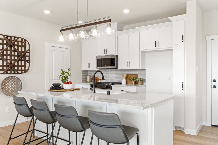 Furnished interior view inside a new home in Woodbridge Townhomes, Wylie (Image 7).