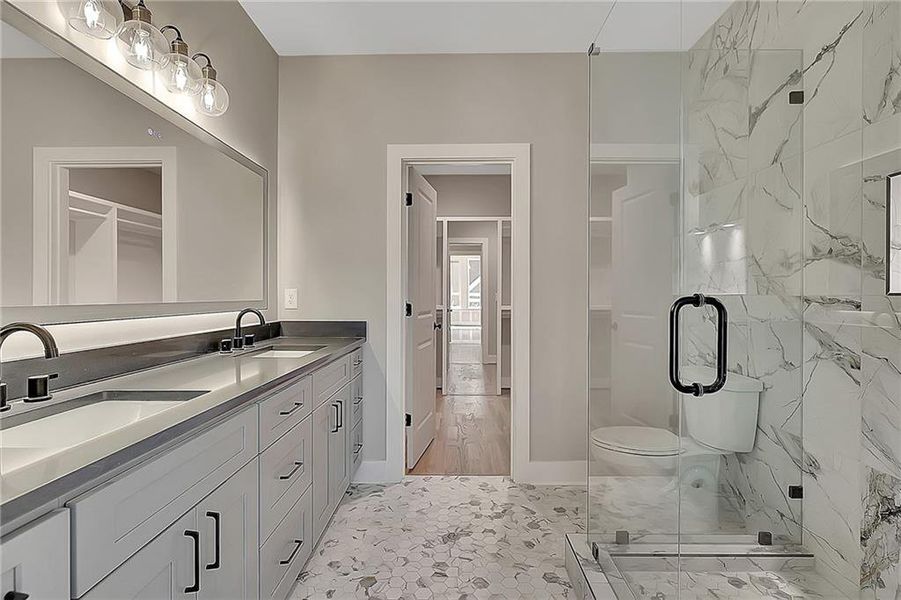 Furnished interior view inside a new home in , Atlanta (Image 4).