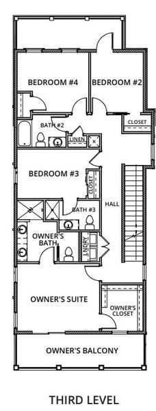 2D floor plan layout for the The Heron 20 by Brock Built in Twin Palms, Inlet Beach, FL (Image 8).