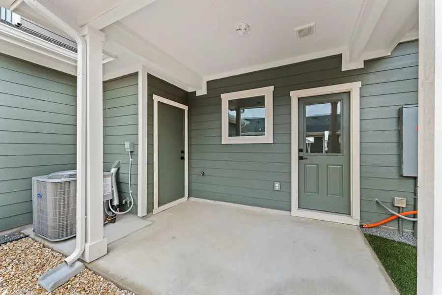 Exterior details and patio area of a home in Avery Centre, Round Rock (Image 2). Exterior details and patio area of a home in Avery Centre, Round Rock (Image 2).