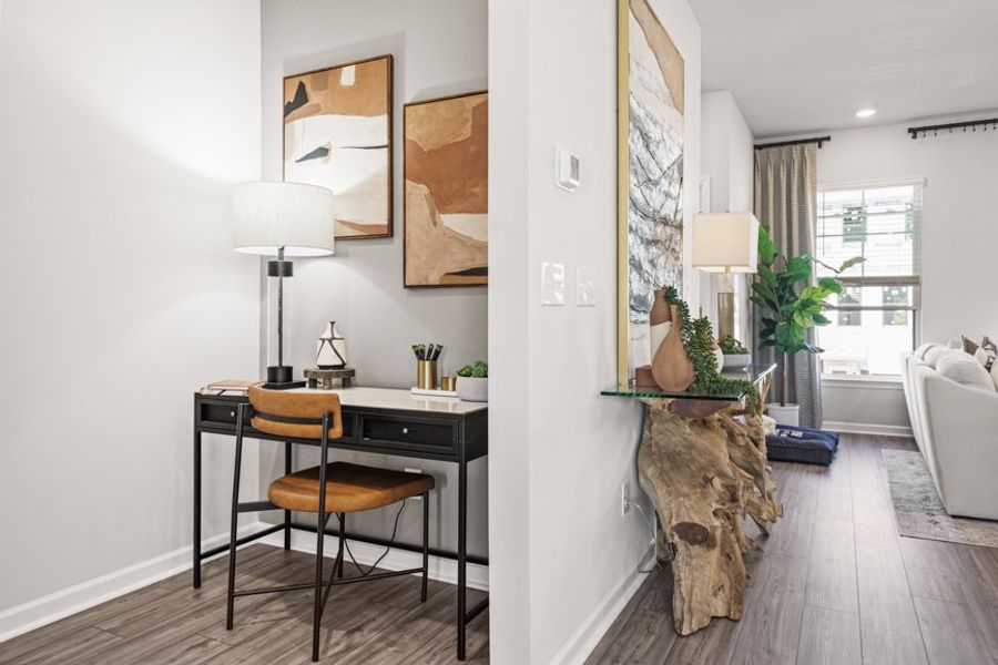 Furnished interior view inside a new home in Rosewood Farm, Lawrenceville (Image 27).